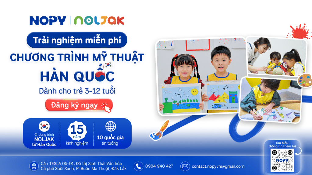 Học thử lớp vẽ cho bé tại Buôn Ma Thuột | NOPY Creative Lab